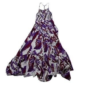 Intimately Free People Heat Wave Maxi Dress Womens Small Purple Floral Tropical